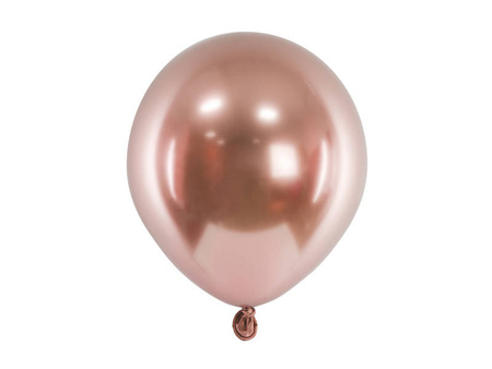 Balony Lateksowe Glossy Chrome R Owe Z Oto Rose Gold Cm Szt