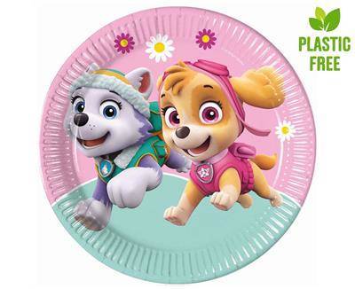 Paw Patrol Party Supply Paper Plates, 50pcs 7-inch Round