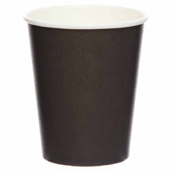 Black Paper Cups, 250 ml, 6 pcs