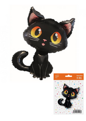 Foil Balloon Black cat, 90cm