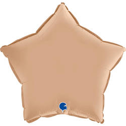 Foil Balloon - Satin Nude Star 46 cm, Grabo