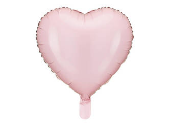 Foil balloon Heart pastel Pink, 45cm,