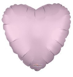 Foil balloon heart, pink mat, 46 cm