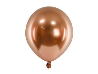 Glossy balloons, Copper, Chrome, 30 cm, 50pcs.