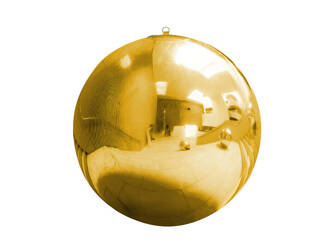 Inflatable ball, gold mirrored, 120cm - OUTLET