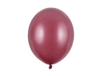 Latex balloons Decorator Metallic maroon 28cm, 50 pcs