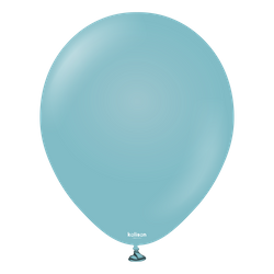 Latex balloons Kalisan Retro Blue Glass, 30cm, 100 pcs.