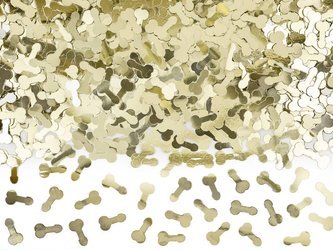 Metallized confetti Gold, Penis 30g