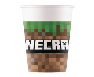 Minecraft paper cups 200 ml, 8 pcs.