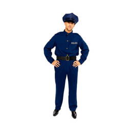 Outfit, costume disguise policeman, size S-M