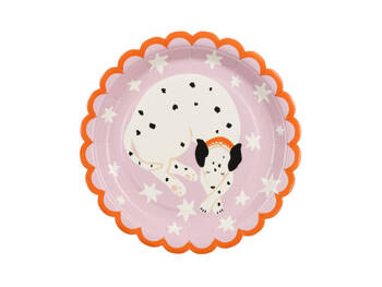 Paper plates, puppies, Dalmatian, 18x18 cm, 6 pcs