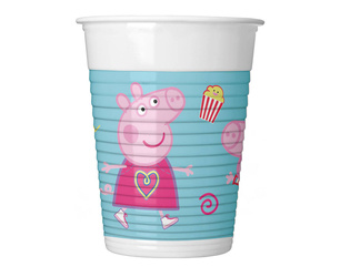 Plastic cups Peppa Pig, 200 ml, 8 pcs.