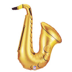 Saxophone foil balloon, 94 cm for the musician