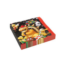 Super Mario birthday napkins - 33 cm - 20 pcs