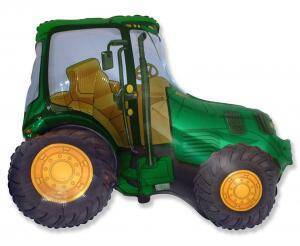 The foil balloon - Tractor 60 cm Green