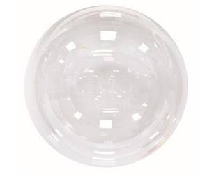 Transparent balloon, round crystal bobo, 36 inches