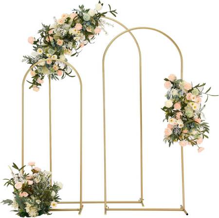 Arch frame, gold, 1,2 x 2,2m