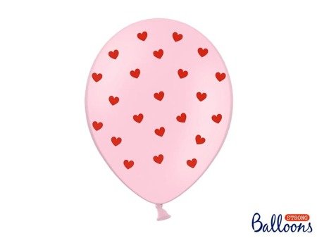 Balloons 30 cm, Heart, Baby Pastel pink (1 op. / 50 pieces).