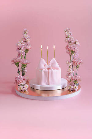 Birthday candles, smooth, gold 14 cm, 12 pcs.