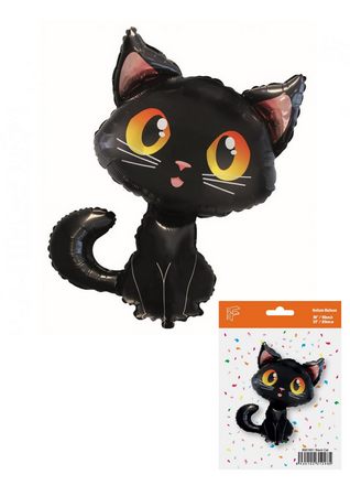 Foil Balloon Black cat, 90cm