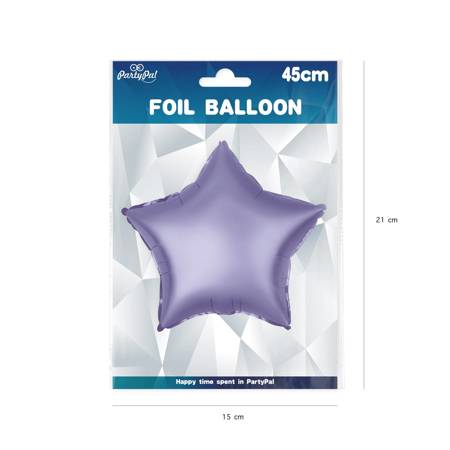 Foil Balloon - Matte purple star 46 cm