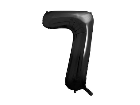 Foil balloon Digit 7 black, 86cm black
