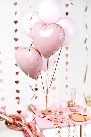 Foil balloon Heart pastel Pink, 45cm,