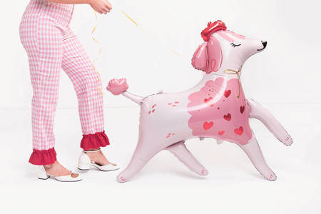 Foil balloon Poodle, 119x108 cm, mix