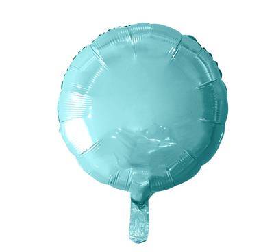 Foil balloon "Round" light blue 46 cm