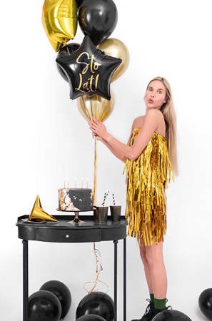 Foil balloon a hundred years! Black Star 40 cm