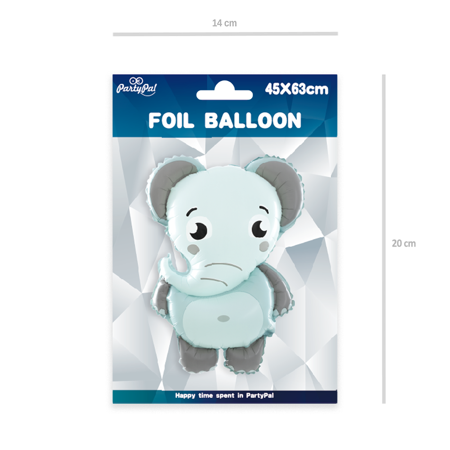 Foil balloon elephant 45cm x 63cm