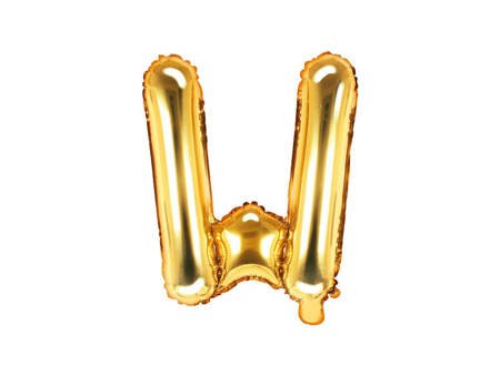 Foil balloon letter in 35cm, gold