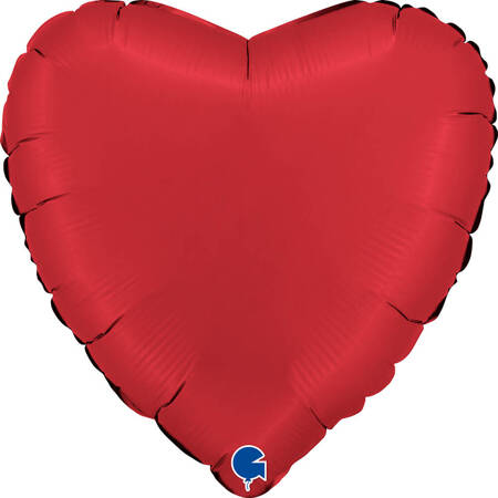 Foil balloon - red heart 46 cm, Satin Rubble Grabo