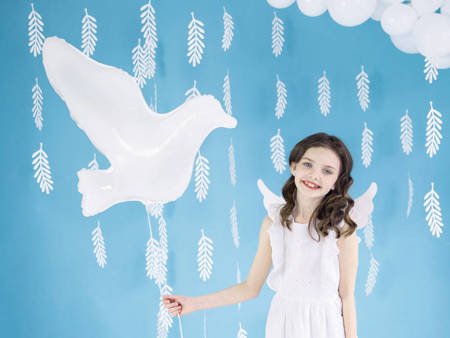 Foil balloon white pigeon, 77x66cm