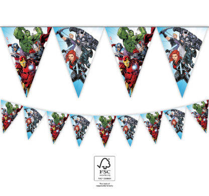 Garland, Avengers flags, 230 cm