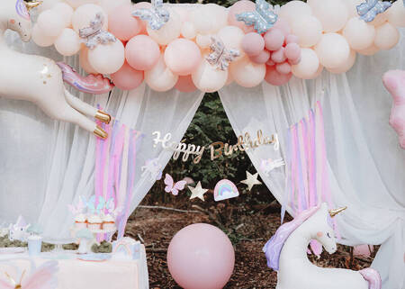 Happy Birthday Unicorn Banner, 230x17.5 cm