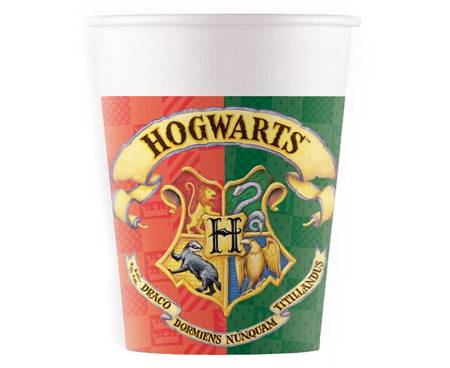 Harry Potter paper cups - 200 ml 8 pcs.