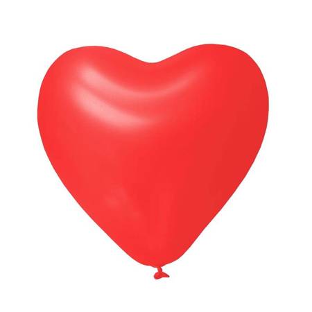 Latex Balloons Hearts Pastel red 28cm, 50 pcs