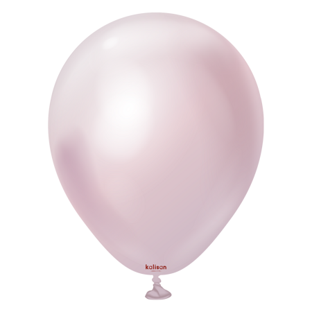 Latex Balloons Kalisan Mirror Pink Gold, 30cm, 50 pcs.