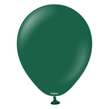 Latex Balloons Kalisan Standard Dark Green, 13cm, 100 pcs.