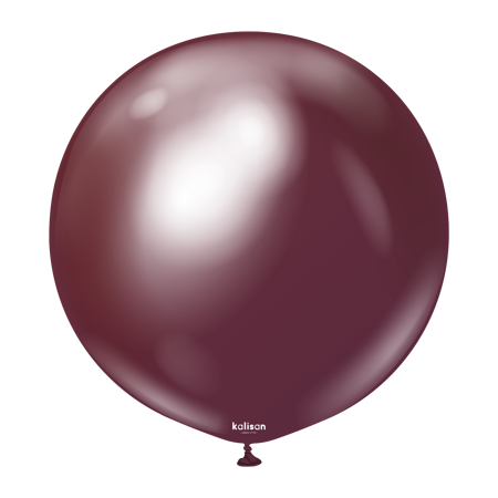 Latex Balloons Mirror Burgundy, 45cm, 25 pcs.