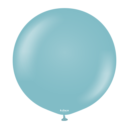 Latex Balloons Retro Blue Glass, 45cm, 1 pcs.