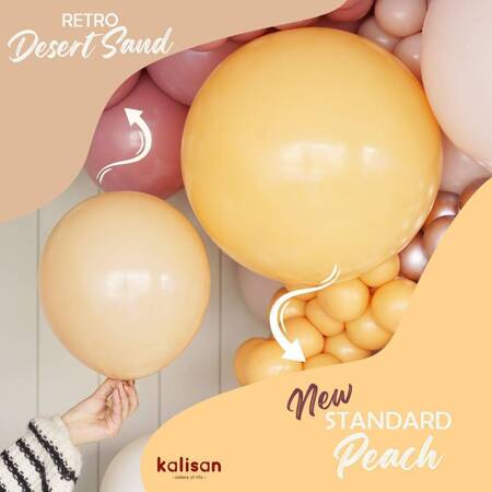 Latex Balloons Retro Desert Sand, 45cm, 25 pcs.