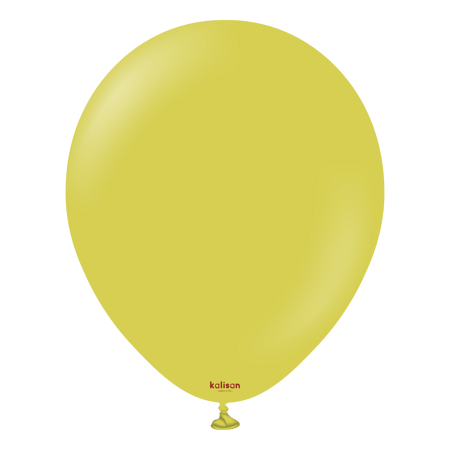 Latex Balloons Retro Olive, 13cm, 100 pcs.