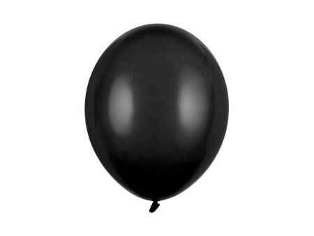 Latex balloons Chrome black, 30 cm, 100 pcs