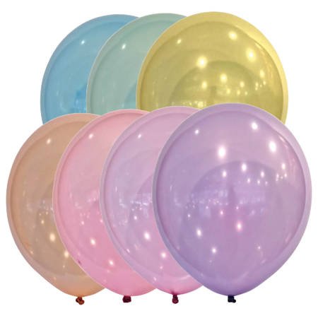 Latex balloons Decorator Droplets crystal mix colors, 27,5cm, 50 pcs