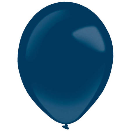 Latex balloons, Decorator Metallic Navy Flag Blue, 35cm, 50 pcs