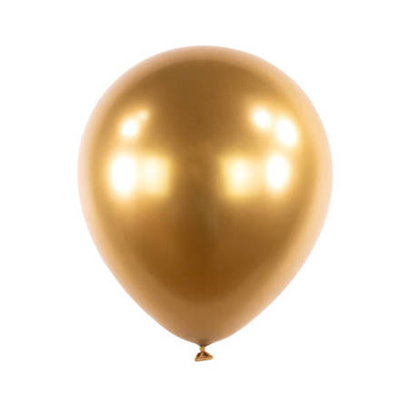 Latex balloons Decorator Satin Luxe Chrome Gold satin 12 cm, 100 pcs.