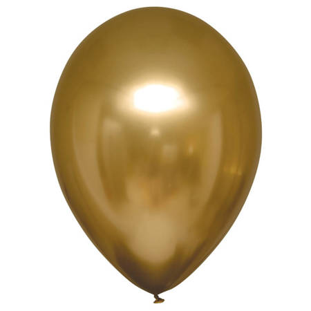 Latex balloons Decorator Satin Luxe Chrome Gold satin 12 cm, 100 pcs.