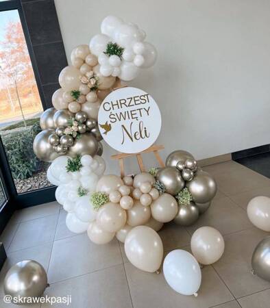 Latex balloons, Gold Champagne, Chrome, 47.5 cm, 25 pcs.